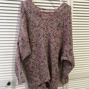 Style & Co. Multicolor V-Neck Sweater